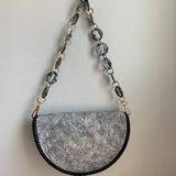 The Dove - Vintage Embroidered Monogram Lambskin Crossbody/Shoulder Bag