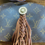 The Junco - Vintage Monogram in Brown Crossbody Bag