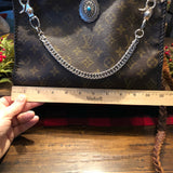 The Swan - Vintage Monogram Turquoise Crossbody