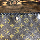 The Nuthatch - Vintage Monogram Brown Crossbody