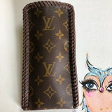 Upcycled Monogram Eyeglass Case