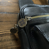 The Stork - Italian Leather Sling Bag with LV Monogram Embellishment