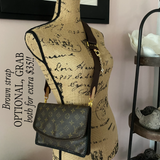 The Robin - Black/Brown Monogram Crossbody/Clutch