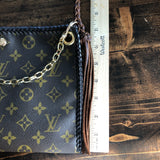The Nuthatch - Vintage Monogram Brown Crossbody