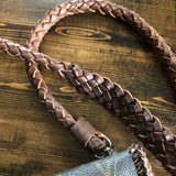The Eagle - Monogram with Brown/Black Swirl Vintage Crossbody/Clutch Bag