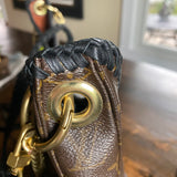 The Harrier Shoulder Bag in Black Monogram