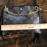 The Nuthatch - Vintage Monogram Black Crossbody