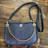 The Peacock - Vintage Mini Lin Hobo Crossbody
