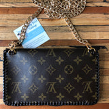 The Wren - Damier/Monogram Mix Vintage Wristlet/Crossbody/Clutch