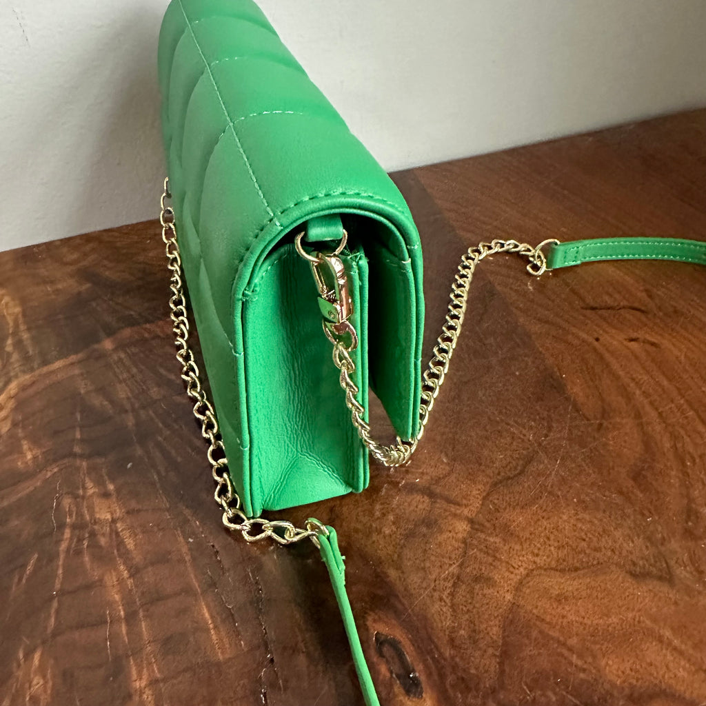 Button Bag - Spring Green Phone Crossbody with Gucci Bee Button