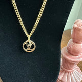 Repurposed LV Necklace