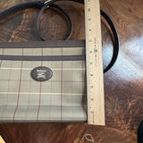 The Swan Crossbody - Vintage Burberry in Nova Check/Brown Leather