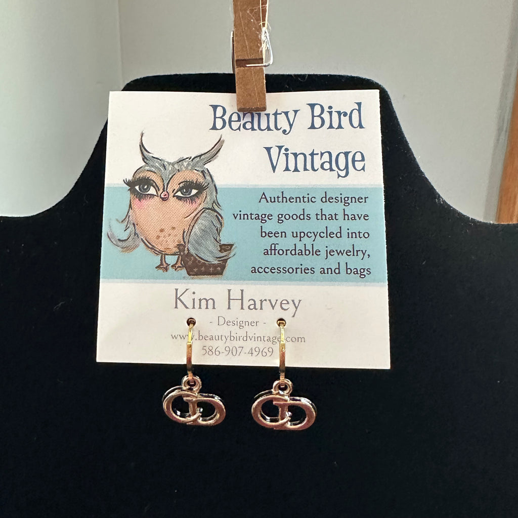 Upcycled Dior Earrings