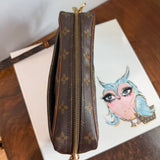 The Sparrow Crossbody Bag - Vintage LV Monogram  in Vachetta