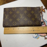 The Junco Wristlet - Upcycled LV Monogram