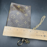 The Junco - Vintage Monogram Pouch Wristlet