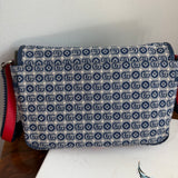 The Peacock Messenger - Gucci Canvas in Blue & Red