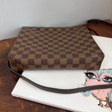 The Swan Crossbody - Vintage Damier Centenaire in Brown