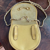 The Junco Crossbody/Belt Bag - Vintage Gucci Horsebit in Yellow Suede