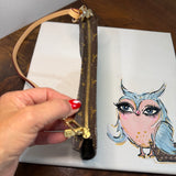 The Junco Wristlet - Upcycled LV Monogram with Shoulder Vachetta