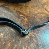Black Leather Prada Tag Sling/Fanny Pack Bag