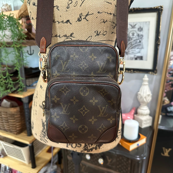 The Parrot Crossbody - Monogram in Brown