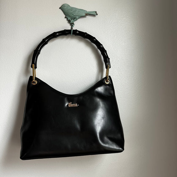 Vintage Gucci Bamboo Leather Bag