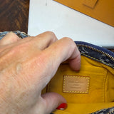 The Mini Falcon - Vintage LV in Blue Denim