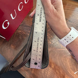 The Junco - Brown Suede Vintage Gucci GG Crossbody (larger)
