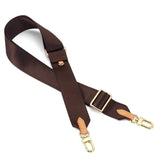 Brown Canvas Crossbody Strap with Vachetta Ends