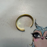 Thinner Adjustable Bracelet Cuff in Gold