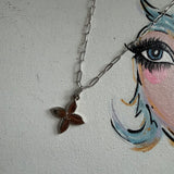 The LV Flower Necklace - Silver