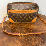 The Sparrow Crossbody - Vintage Monogram in Vachetta with Braiding