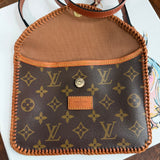 The Falcon Crossbody - Vintage Monogram in Light Tan