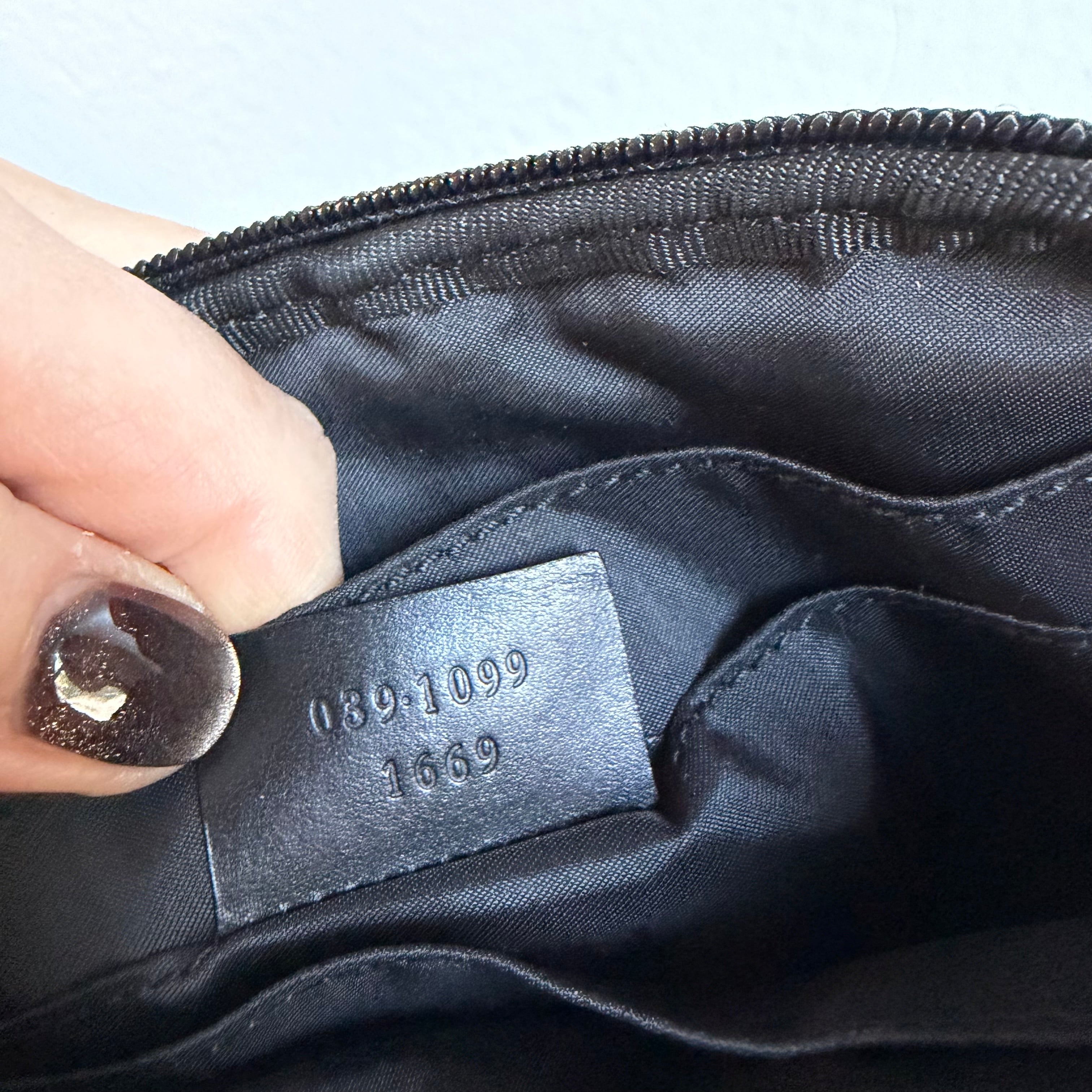 The Junco Wristlet - Vintage Gucci in Black Canvas