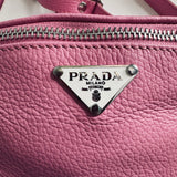 Pink Leather Prada Tag Sling/Fanny Pack Bag