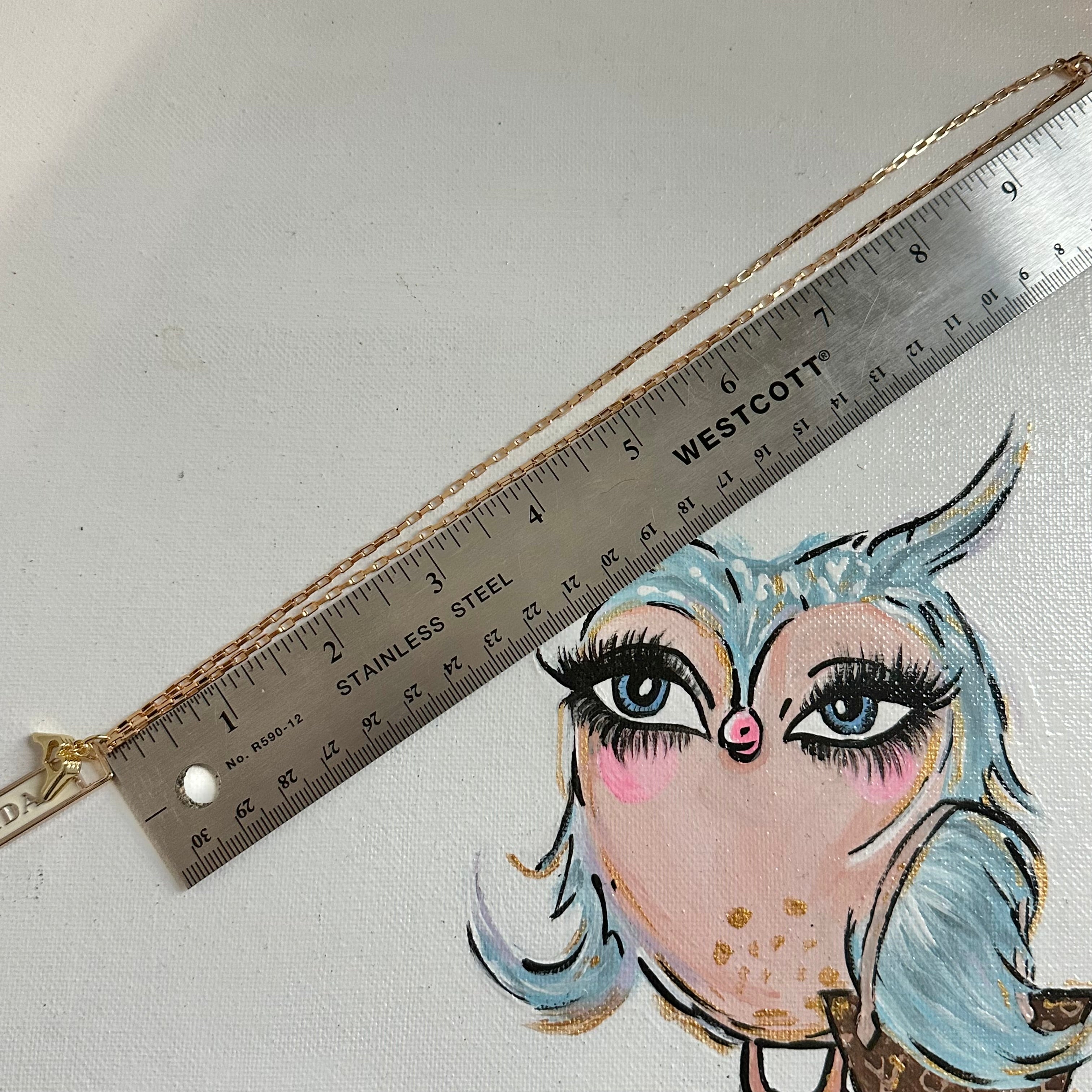 Upcycled Prada Zipper Pull Necklace