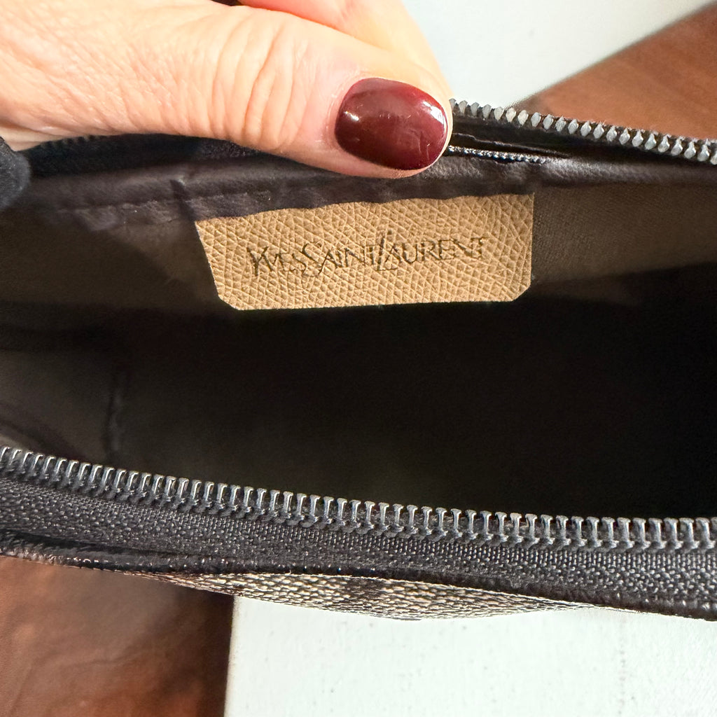 The Junco Crossbody - Vintage YSL in Giraffe Print with Black