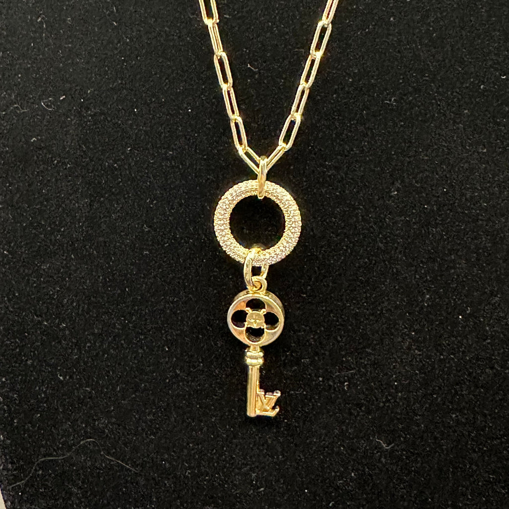 Upcycled LV Necklace