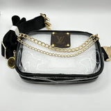 Take Me Out to the Ball Game Clear Fanny Pack/Sling Stadium Bag - Monogram LV