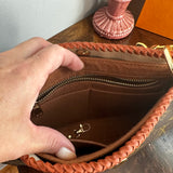 The Swan Crossbody - Vintage Monogram in Whiskey