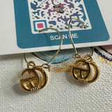 Upcycled Gold Gucci GG Earrings