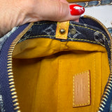 The Mini Falcon - Vintage LV in Blue Denim