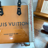 The Tote Bag - Classic Orange LV Bag with Black Handles (10x8x6)