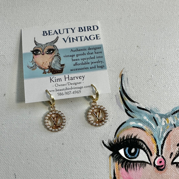 Repurposed Louis Vuitton earrings Fiora - Dreamized