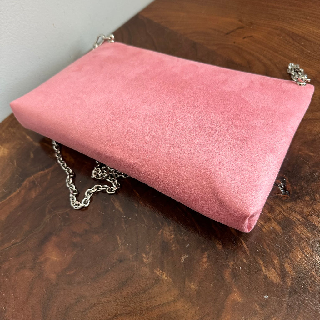 The Junco Crossbody Bag - Pink Suede in Dior