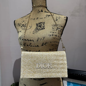 The Junco Crossbody Bag - Raffia Dior