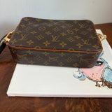 The Sparrow Crossbody Bag - Vintage LV Monogram  in Vachetta