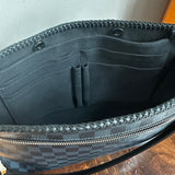 The Peacock Messenger/Laptop Bag in Cobalt Damier