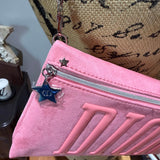 The Junco Crossbody Bag - Pink Suede in Dior
